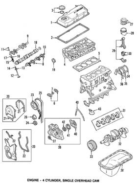 Md166811 Mitsubishi Genuine Rocker Shaft