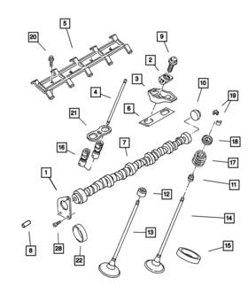 4713439 Mopar Genuine Valve Tappet Package