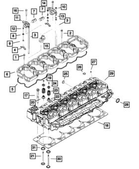 5011432ab Mopar Genuine Exhaust Rocker Arm