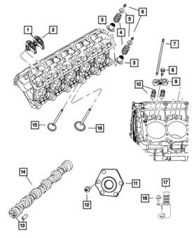 5037812aa Mopar Genuine Hyd Roller Tappet