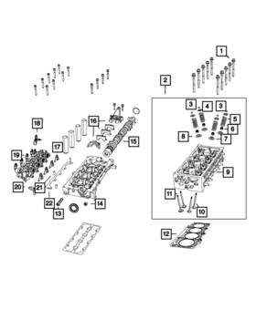 68440264aa Mopar Genuine Cylinder Head Bolt