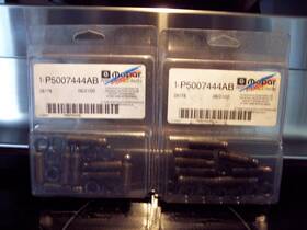 1-p5007444ab Mopar P5007444ab Performance 3/8 Inch Rocker Arm Adjusters Set/16 N.o.s.