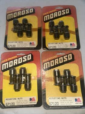67120 Moroso Adj Nuts 3/8 Stud Stock Rockers For Girdle 4 Packs Of