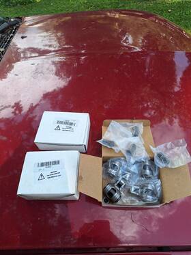 Na163237fu651ll Nafullparts Chevy Stainless Steel Roller Rocker Arms Sbc 350 1.6 Ratio 7/16ftft Set Nuts Qnt12