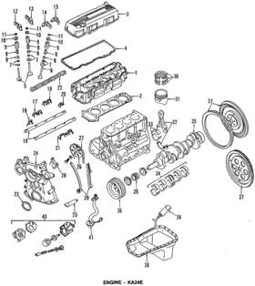 13252-40f1a Nissan Genuine Rocker Shaft