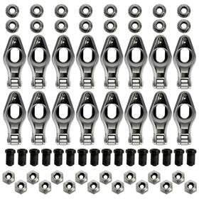 Oe Quality 1.6 3/8 4340 16x Steel Roller Rocker Arms With Nuts For Small Block Chevy Ratio 3/8in Used
