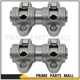 Pl16324m652a Ppmall Shaft Mount Stainless Steel Roller Rocker Arms For Chevy Sbc 350 1.6 Ratio 3/8 Inch
