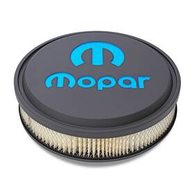 440-834 Proform For 14 Inch Air Cleaner Kit Aluminum Black Crinkle Recessed Blue Mopar