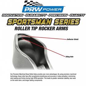 68455765 Prw Sportsman Oil Deflector Roller Rockers 1.65 Ratio 7/16 Stud Pontiac