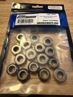 1200301-15 Prw Power Rocker Arm Grooved Pivot Ball Set Sb Chevy 400 350 327 305 283 New Qty. 16