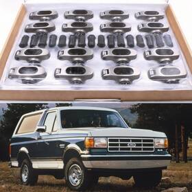 Rodspeedracing Rodm6700822 For Ford Bbf F150 F250 F350 Bronco Full Size S/s Rocker Arm Set With Lock 1.7 7/16 Inch