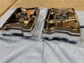40-4055 S&s Cycle 90-4055 Billet Rocker Boxes Fits Bt 84-99. Solid Alum Billet- Polished Set