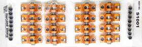 S11005 Sharp Rockers S1005 Set Of 16 Orange Aluminum Sbc Rocker Arms - 1.6 Ratio 7/16