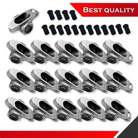 Sv27314 Shopvertex Suit Chevy Sbc 305 400 Roller Rocker Arms 1.5 Ratio 3/8 Inch Stud Stainless Steel