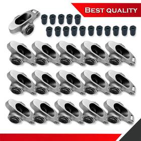 Sv27315 Shopvertex Stainless Steel 1.5 Ratio 7/16 Inch Full Roller Rocker Arms Suit Sbc 265 327 350 400