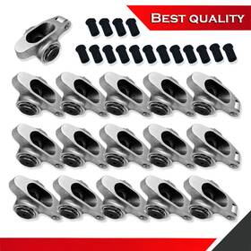 Sv27316 Shopvertex Roller Rocker Arms Suit Chevy Sbc 305 327 400 Stainless Steel 3/8 Inch 1.6 Ratio