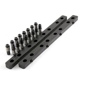 Speedmaster Pce259.1002.02 Rocker Stud Girdle With 7/16 Inch Polylock Nuts Blk For Sbc