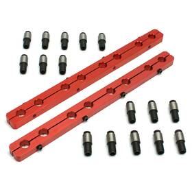 Speedmaster Pce259.1006.03 Rocker Stud Girdle With 7/16 Inch Polylock Nuts Red For Sbf