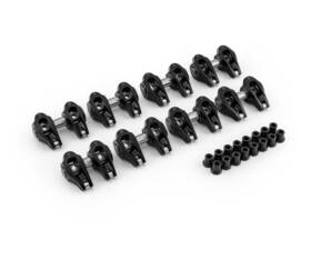 Pce261.1253.02 Speedmaster Chevy Ls3 1.7 Ratio Aluminum Pedestal Mount Roller Rocker Arm Set Black