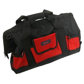 Sum-900086 Summit Racing Tool Bag Black/red Canvas Zipper Closure Ea 900086