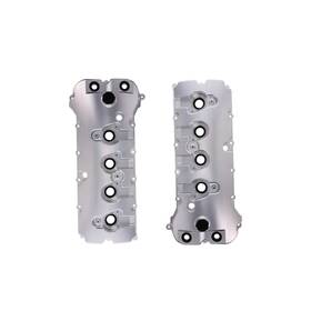 84056-1 Top Street Performance V Series Billet Aluminum Valve Covers For Ford 5.0l V8 302 Coyote - Natural