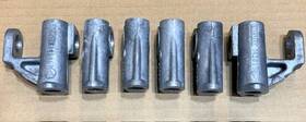 144974 Triumph Set Of 6 Oem Used Rocker Shaft Pedestals Supports Tr6 Tr250 Spitfire