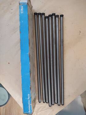 11.750 Trw 48805 New Plymouth Dodge Mopar 426 Hemi 8 Piece Pushrod Set Inch Push Rod 11 3/4