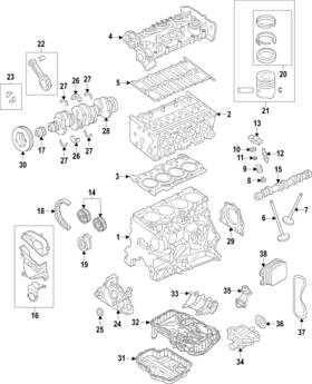 04e-109-411-t Volkswagen Genuine Engine Rocker Arm