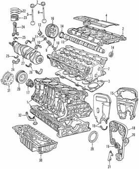 1298586 Volvo Genuine Engine Camshaft Follower