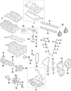 1298598 Volvo Genuine Engine Camshaft Follower