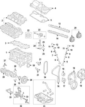 1298602 Volvo Genuine Engine Camshaft Follower