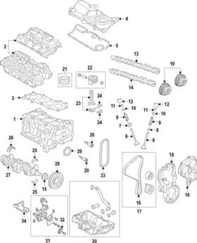 1298610 Volvo Genuine 2000-2024 - Engine Camshaft Follower