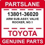 13801-36020 Toyota Oem Genuine Arm Sub-assy, Valve Rocker, NO.1. Fixed Price $26.96.