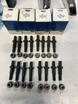1968-1971 Nos 429 Screw-in Rocker Arm Studs Nuts Set Thunderbird Galaxie. Fixed Price $250.00.