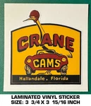 Crane Cams - Vinyl Decal Sticker Vintage Racing Engines Hallandale, Florida. Fixed Price $9.54.