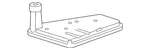 Genuine Ford Transmission Oil Filter BL3Z-7A098-A. Fixed Price $41.86.
