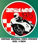 Brimaco 1975 Grand Prix Motorcycle Race - Vintage Original Vinyl Decal Sticker. Fixed Price $7.23.