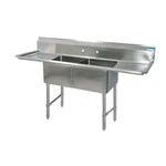 Resources BKS-2-1620-12-18TS All Stainless Sink (2) Comp Two Drainboards. Fixed Price $1255.00.