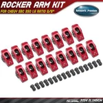 Red 2024 Aluminum Roller Rocker Arm For Small Block Chevy Sbc 350 1.6 Ratio 3/8". Fixed Price $186.19.