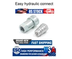 1/2" Npt Thread Poppet Pioneer Hydraulic Quick Coupler Set Bobcat Skid Steer. Fixed Price $17.69.