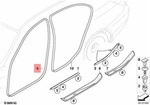 Genuine Bmw E60 Front Door Frame Weatherstrip Seal 525I 530I 535I 528I M5. Fixed Price $140.46.