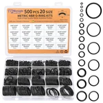 500PC Ring Kit 20 Sizes Rubber Washer Gasket Set Auto Plumbing Seal. Fixed Price $17.99.