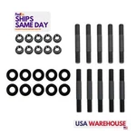Trick Flow TFS-61400613, Set Of 10 Black Steel Rocker Arm Shaft Studs 5/16 Sbm. Fixed Price $95.69.