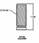 T&d Machine 03140 7/16-20" Thread Rocker Arm Adjuster 5/16" Cup 1.130" Long. Fixed Price $35.40.
