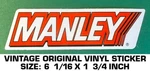 Manley - Vintage Original Vinyl Decal Sticker Engine Performance Racing. Fixed Price $6.56.