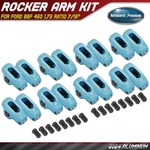 Blue 2024 Aluminum Rocker Arms Ford Bbf 460 1.73 Ratio 7/16" Needle Bearings. Fixed Price $202.89.