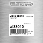 AL33010 Adjuster Fits John Deere (surplus Open Box). Fixed Price $220.81.