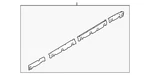 Genuine Bmw Rocker Molding Retainer Strip 51-77-7-224-455. Fixed Price $87.81.