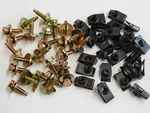 Mopar Valance Bolts & Nuts Black Zinc Coated 1/4-20 7/8" Hex Dog Point Body. Fixed Price $37.99.