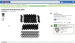 New Edelbrock Cylinder Head Bolt Kit #8550 For Small Block Chevy 55-93. Fixed Price $120.00.
